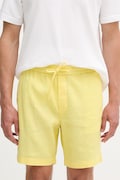 Tommy Hilfiger σορτς Ανδρικά με λινό κίτρινα κανονικά MW0MW44353
