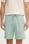 Tommy Hilfiger Къси панталони мъжки ленени тюркоазени със стандартна талия MW0MW44353
