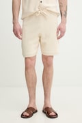 Tommy Hilfiger šortky dámske s bavlnou béžové high waist