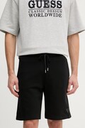 Guess szorty dresowe męskie bawełniane czarne regular waist M6GD12 K3020