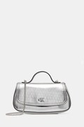 Τσάντα Calvin Klein χρώμα: ασημί, LV04F3306G