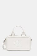 Calvin Klein kabelka dámska z imitácie kože biela LV04F3411G