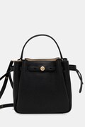 Tory Burch torebka skórzana Romy kolor czarny 166982-001