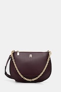 Tommy Hilfiger torebka skórzana kolor bordowy AW0AW18143