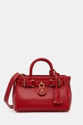 Tommy Hilfiger torebka skórzana kolor czerwony AW0AW18167
