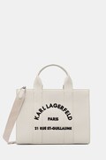 Karl Lagerfeld torebka shopper damska z imitacji skóry K/RSG MD beżowa B1W30041