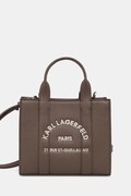 Karl Lagerfeld torebka tote damska z imitacji skóry K/RSG MN brązowa B1W30042