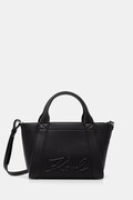 Karl Lagerfeld crossbody kabelka dámská z imitace semiše K/VILLE černá B1W30067