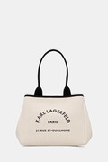 Karl Lagerfeld torebka bawełniana K/RSG kolor beżowy B1W50010