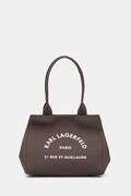 Karl Lagerfeld torebka damska bawełniana K/RSG brązowa B1W50010