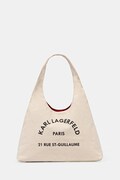 Karl Lagerfeld torebka bawełniana K/RSG kolor beżowy B1W50015