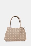 Τσάντα Guess CARRIE χρώμα: μπεζ, HWGP98 98220