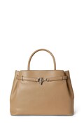 Lauren Ralph Lauren torebka crossbody damska skórzana beżowa 431P03417