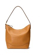 Lauren Ralph Lauren torebka shopper damska skórzana brązowa 431P03419