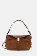 Pinko torebka crossbody damska zamszowa Horizontal brązowa 105895 A0F6