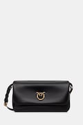 Pinko torebka skórzana Horizontal kolor czarny 106178 A0QO