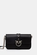 Kožená kabelka Pinko čierna farba, 105353 A0QO