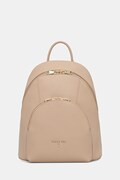 Patrizia Pepe plecak skórzany damski kolor beżowy mały gładki 8B0325 L001