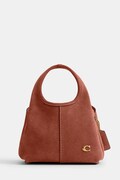 Coach torebka crossbody damska zamszowa Suede Lana Shoulder Bag 19 brązowa CCY33