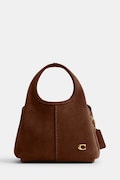 Coach torebka crossbody damska zamszowa Suede Lana Shoulder Bag 19 brązowa CCY33