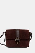 Barbour torebka zamszowa Rosa kolor brązowy LBA0508