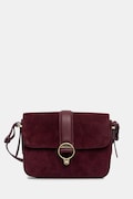 Barbour torebka zamszowa Rosa kolor bordowy LBA0508