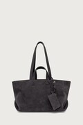 A.P.C. kabelka typu shopper dámska semišová LE DRUMMER sivá PXCAL.F67057