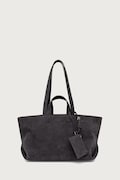 A.P.C. kabelka typu shopper dámska semišová LE DRUMMER sivá PXCAL.F67057