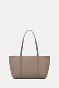 Calvin Klein kabelka typu shopper dámska z imitácie kože béžová LV04F3424G