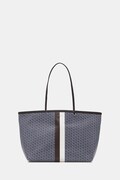 Tory Burch torebka tote damska z imitacji skóry The Racer niebieska 178726