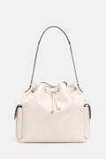 Tory Burch γυναικεία δερμάτινη τσάντα πουγκί Charlie μπεζ 185830