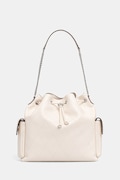Tory Burch γυναικεία δερμάτινη τσάντα πουγκί Charlie μπεζ 185830
