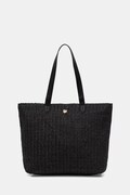 Twinset torebka shopper damska pleciona czarna 261LB7BBB