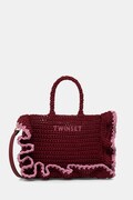 Twinset сумка крос-боді жіноча плетена бордо 261TD8291