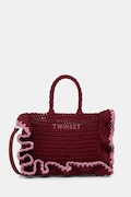 Twinset сумка крос-боді жіноча плетена бордо 261TD8291
