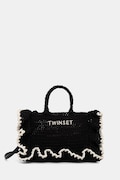 Twinset crossbody kabelka dámska pletená čierna 261TD8291