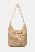 Twinset пляжна сумка жіноча плетена бежева 261TD8310