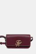 Tommy Hilfiger listonoszka damska skórzana bordowa AW0AW18399