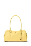 Lauren Ralph Lauren torebka skórzana kolor żółty 431P06068