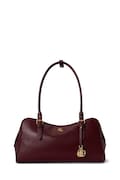 Lauren Ralph Lauren torebka bagietka damska skórzana bordowa 431P06068