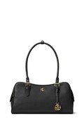 Lauren Ralph Lauren torebka skórzana kolor czarny 431P06068
