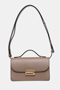 Victoria Beckham torebka crossbody damska skórzana Dorian brązowa B126AAC007425A