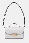 Victoria Beckham torebka crossbody damska skórzana Dorian szara B126AAC007425A