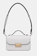 Victoria Beckham torebka crossbody damska skórzana Dorian szara B126AAC007425A