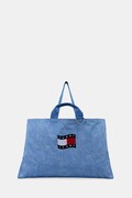 Tommy Jeans torebka tote damska niebieska AW0AW18466