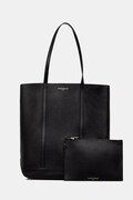 Maison Kitsuné torebka tote damska skórzana czarna QU05101LC0045