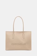 Coccinelle torebka shopper damska skórzana beżowa E1 UAK 11 01 01