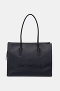 Coccinelle шопинг чанта дамска от кожа тъмносиня E1 UAK 11 01 01
