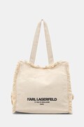 Karl Lagerfeld torebka tote damska bawełniana K/RSG beżowa B2W50021