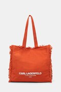Karl Lagerfeld torebka tote damska bawełniana K/RSG pomarańczowa B2W50021